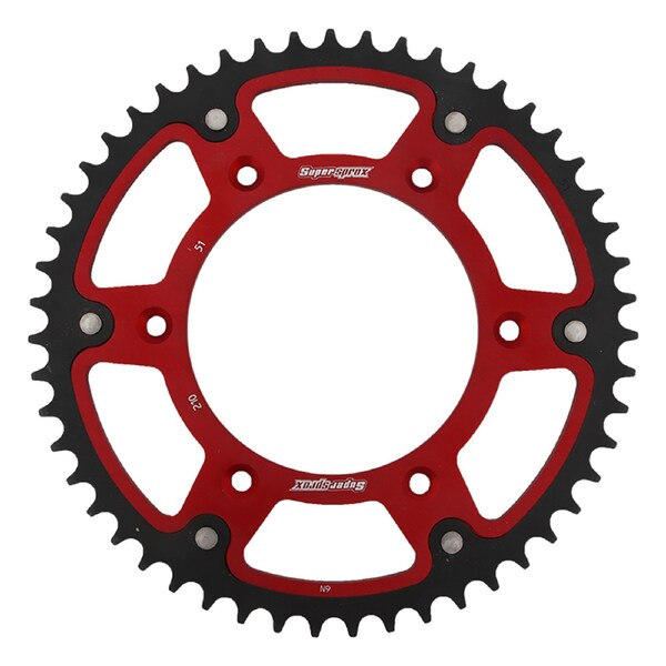Supersprox Red Stealth Sprocket For Honda CR125R 1983-2007, CRF230M 2009 RST-210-51-RED - main